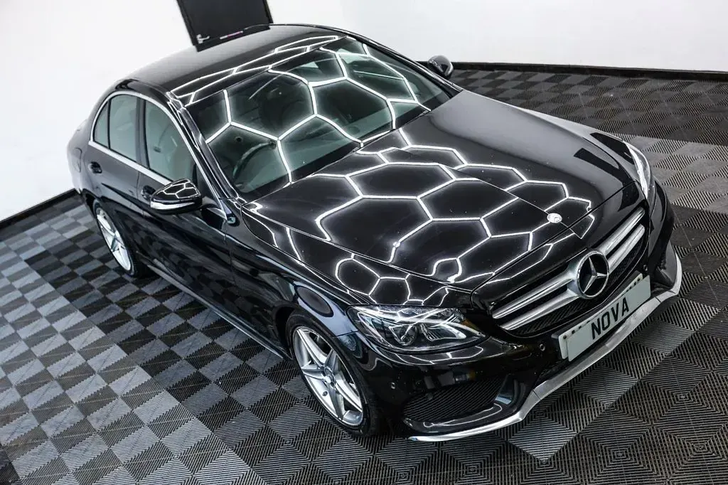 Używany Mercedes C220 AMG line 170 KM (125 kW) 2015 Czarny Sedan/Limuzyna