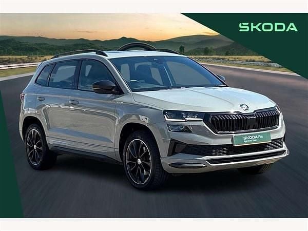 Grey Used 2022 Skoda Karoq SportLine SUV | £23,470 (Fair price) - Image 1/4