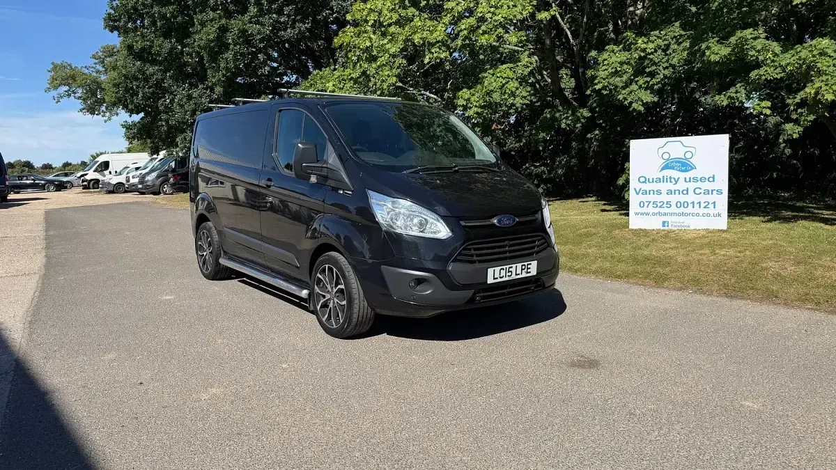 Used Ford Transit Custom Trend 125 HP (91 kW) 2015 Black Van