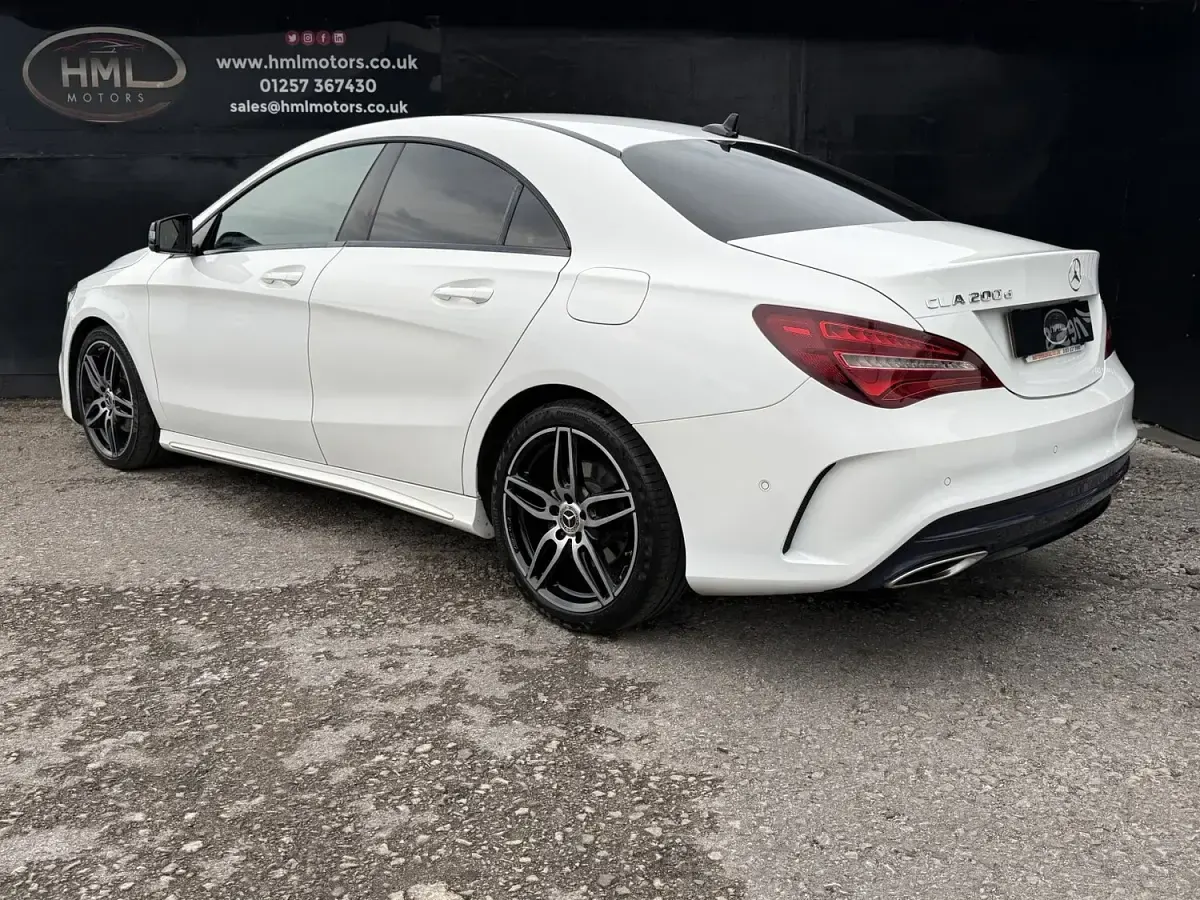 Used Mercedes CLA200 AMG line 136 HP (100 kW) 2018 White Coupe
