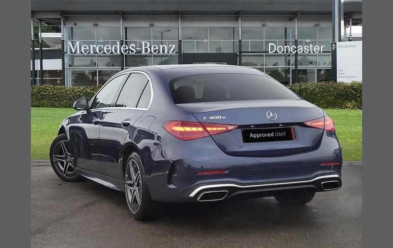 Used Mercedes C300e AMG Line Premium 308 HP (226 kW) 2024 Blue Sedan