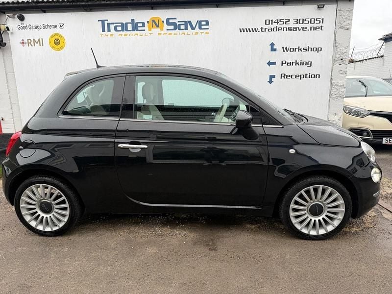 Used Fiat 500 Lounge 69 HP (50 kW) 2018 Black Hatchback