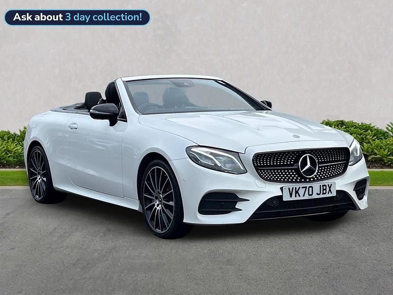 White Used 2020 Mercedes E400 AMG Line Premium Plus Cabriolet | £31,649 (Fair price) - Image 1/4