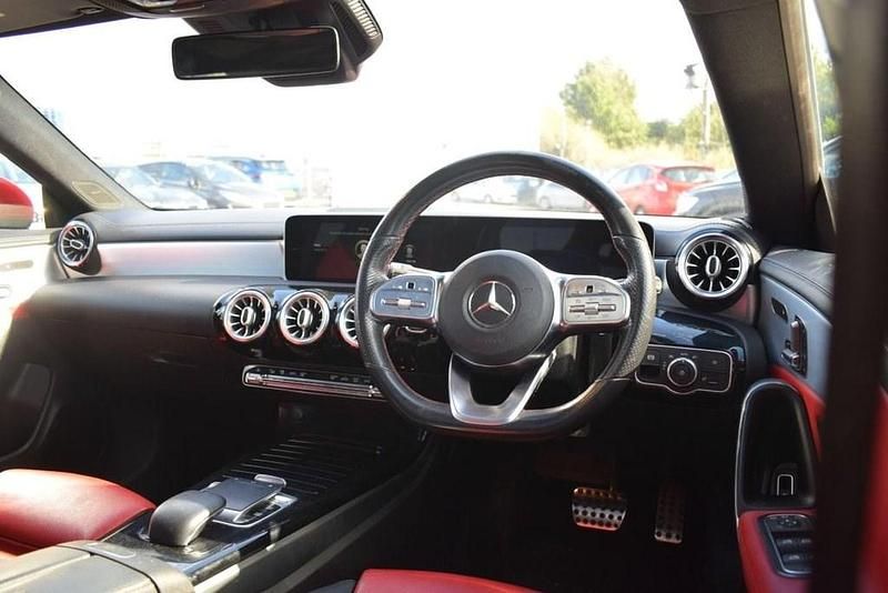 Used Mercedes CLA180 AMG Line Premium Plus 136 HP (100 kW) 2019 Red Sedan