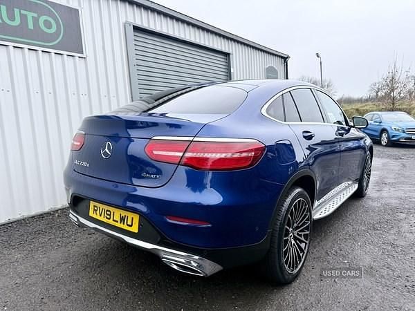 Used Mercedes GLC220 170 HP (125 kW) 2019 Blue Coupe