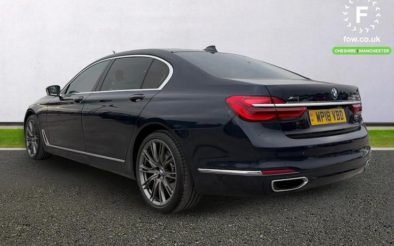 Used BMW 740L Comfort Edition 320 HP (235 kW) 2018 Blue Sedan