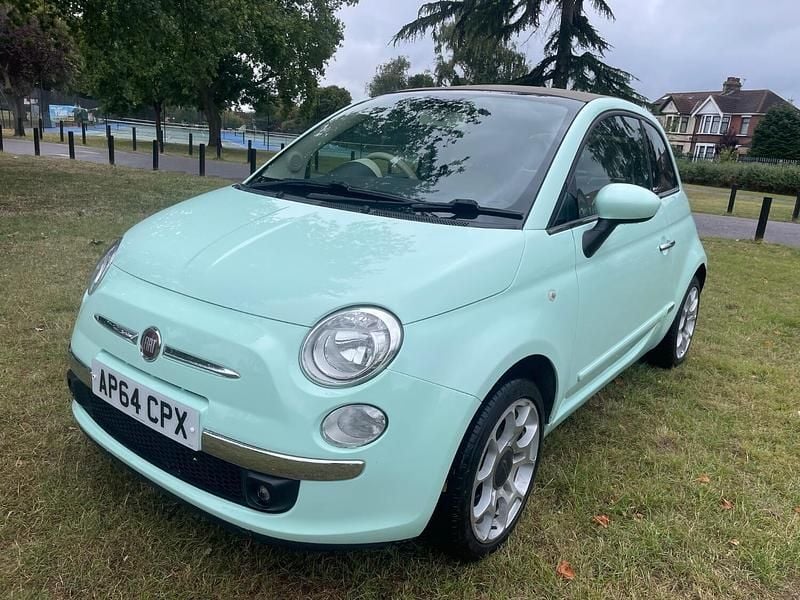 Used Fiat 500 Lounge 2015 Green Cabriolet