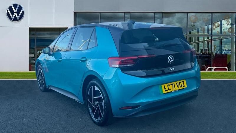 Used VW ID.3 Pure 110 kW (150 HP) 2021 Makena turquoise premium metallic black Hatchback