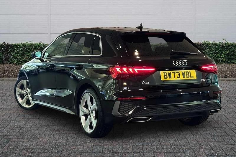 Used Audi A3 S-Line 147 HP (108 kW) 2024 Black Hatchback