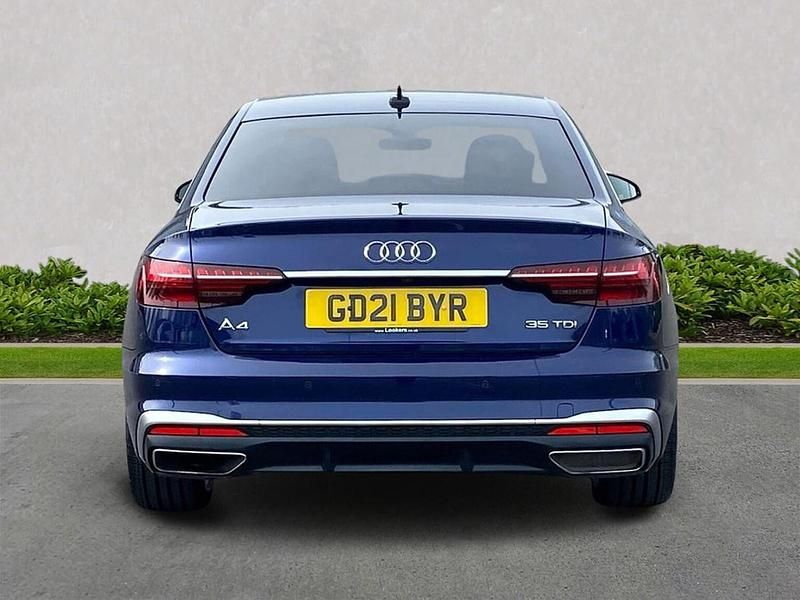 Used Audi A4 S-Line 163 HP (119 kW) 2021 Blue Sedan