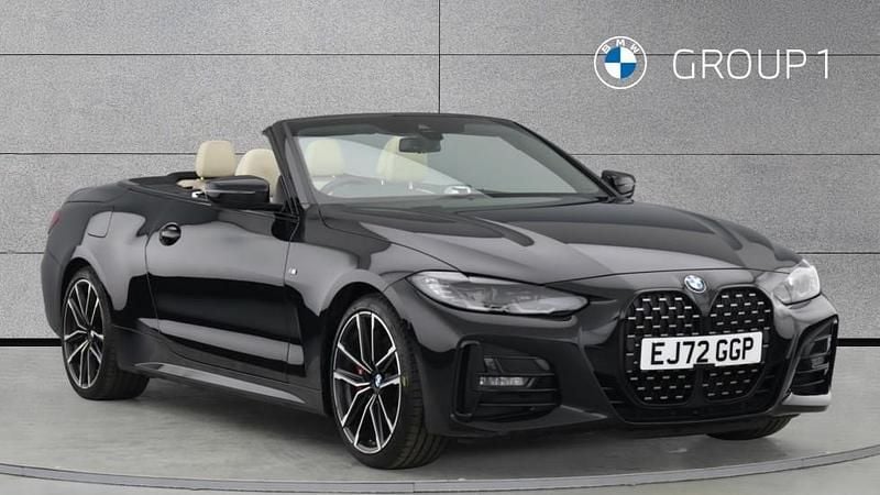 Black Used 2022 BMW 420 M Sport Cabriolet | £29,049 (Good price) - Image 1/4