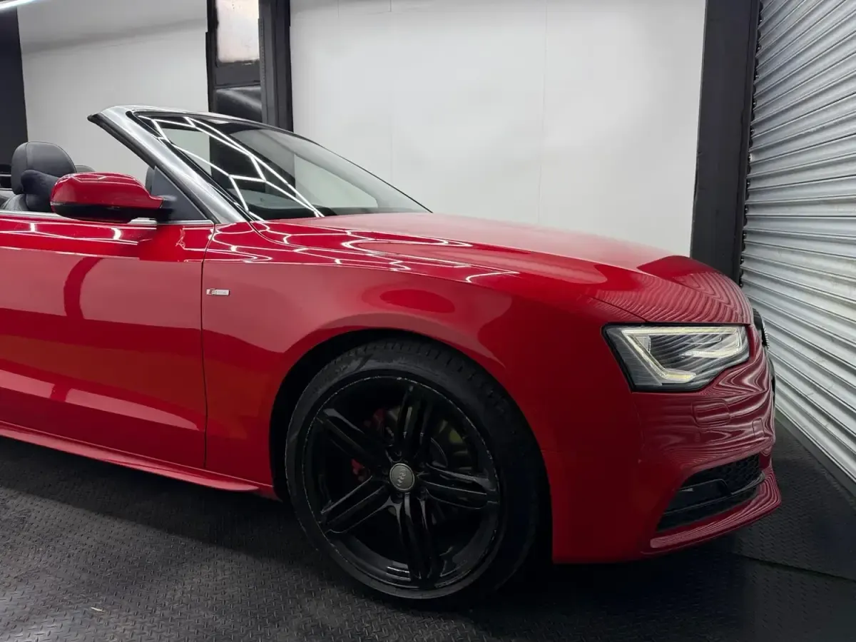 Used Audi A5 Cabriolet S-Line 177 HP (130 kW) 2014 Red Cabriolet
