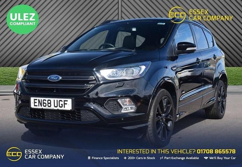 Black Used 2018 Ford Kuga ST-Line X SUV | £15,495 (A bit pricey) - Image 1/4