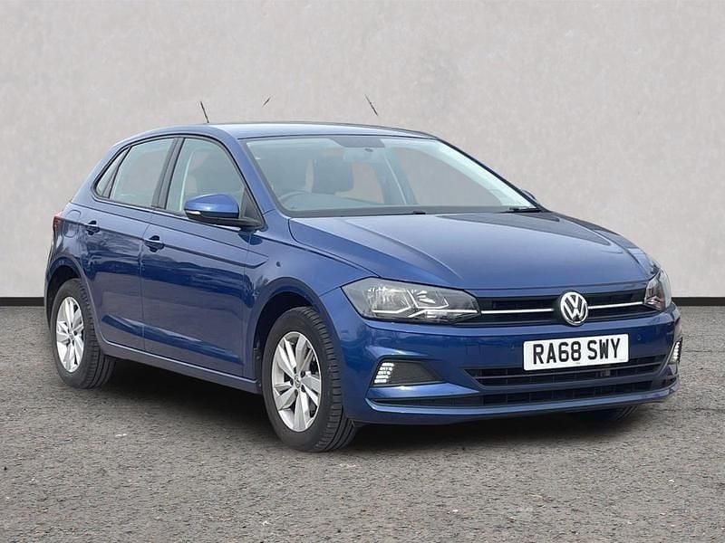 Used VW Polo SE 95 HP (69 kW) 2019 Blue Hatchback