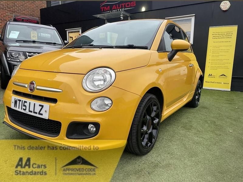 Used Fiat 500 S 69 HP (50 kW) 2015 Yellow Hatchback