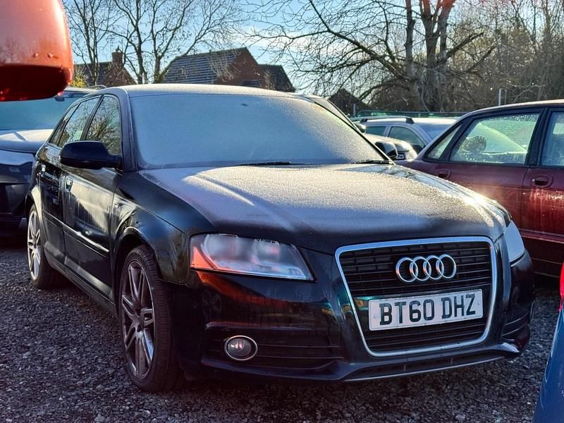 Black Used 2010 Audi A3 S-Line Hatchback | £2,230 (Fair price) - Image 1/3