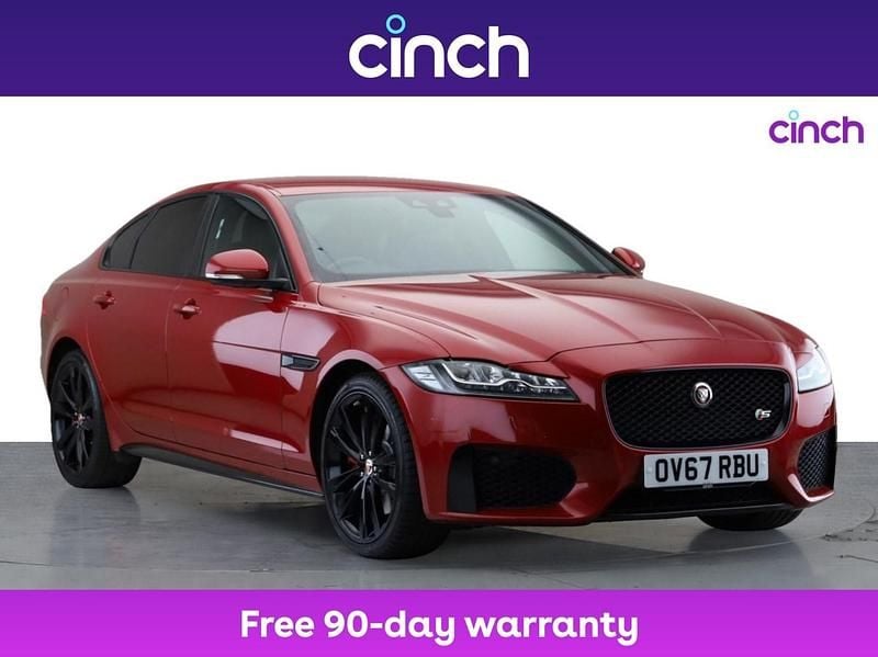 Red Used 2017 Jaguar XF S Sedan | £15,049 (Fair price) - Image 1/3