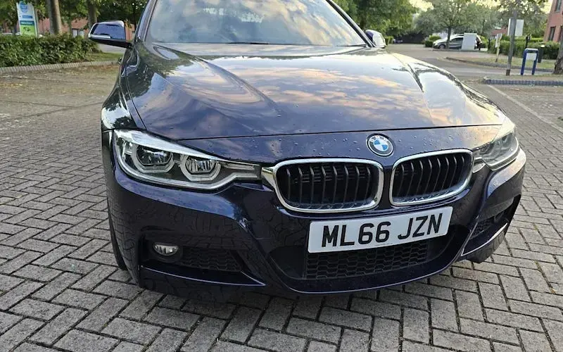 Used BMW 330e M Sport 252 HP (185 kW) 2016 Blue Sedan