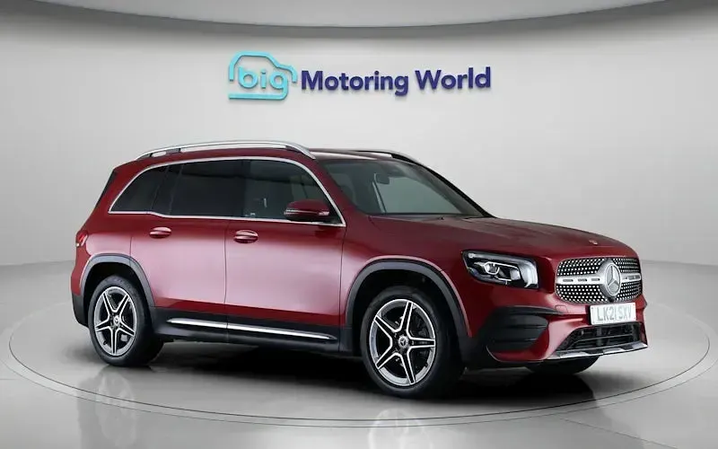 Used Mercedes GLB200 AMG line 163 HP (119 kW) 2021 Red SUV