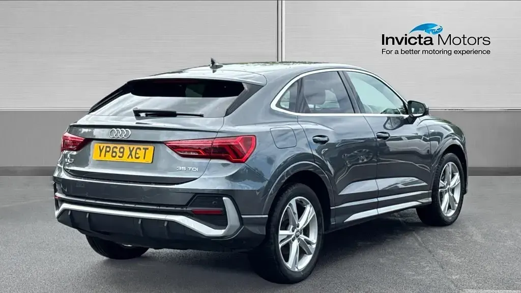 Used Audi Q3 S-Line 150 HP (110 kW) 2019 Daytona grey pearl SUV