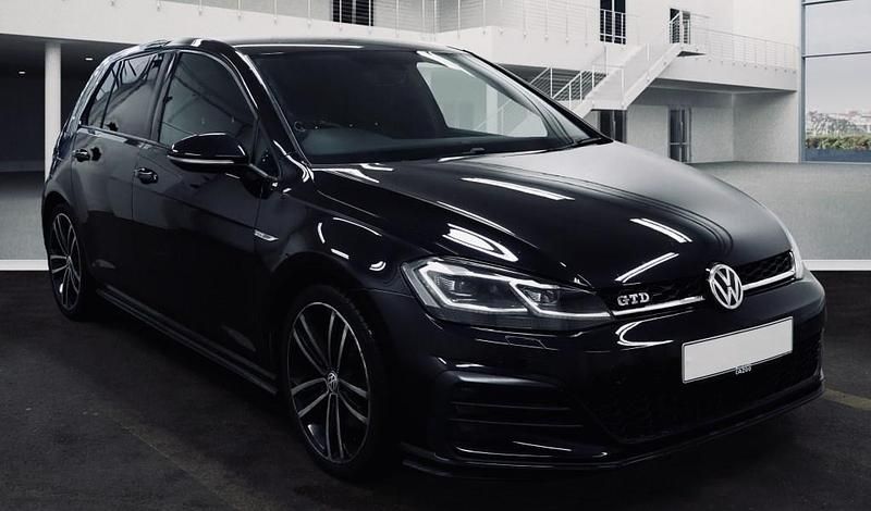 Black Used 2017 VW Golf VII GTD Hatchback | £11,500 (Good price) - Image 1/3