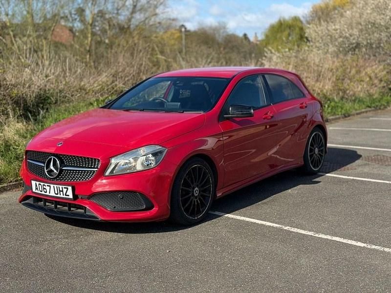 Used Mercedes A160 AMG line 102 HP (75 kW) 2017 Red Hatchback