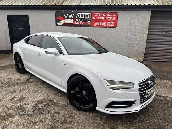 Used Audi A7 S-Line 2016 White Hatchback