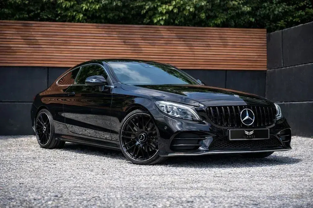 Used Mercedes C300 AMG line 2021 Black Coupe