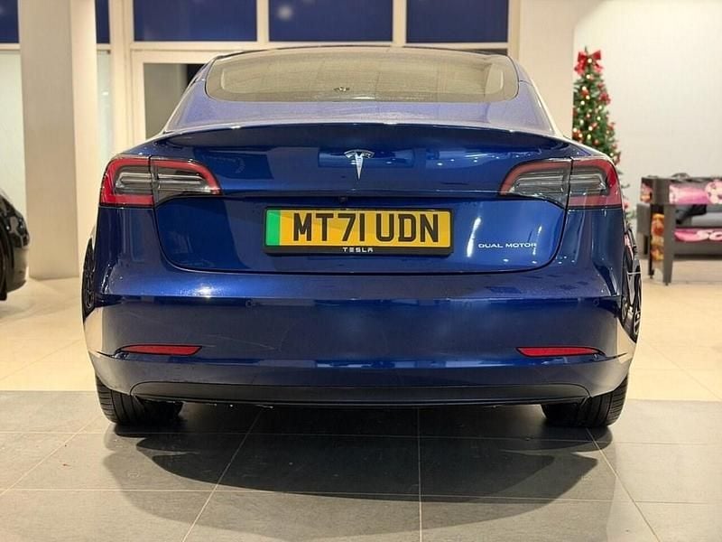 Used Tesla Model 3 Long Range AWD 366 kW (498 HP) 2021 Blue Sedan