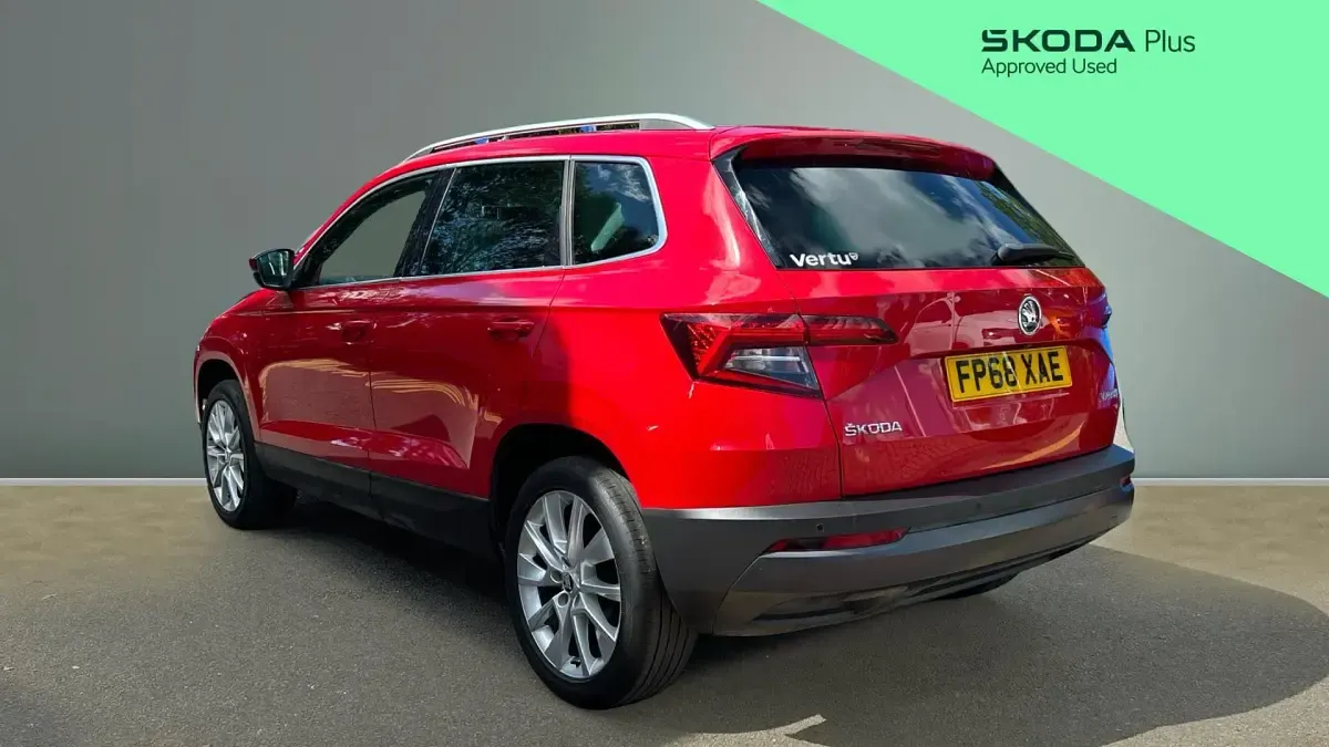 Used Skoda Karoq SE L 150 HP (110 kW) 2018 Red SUV