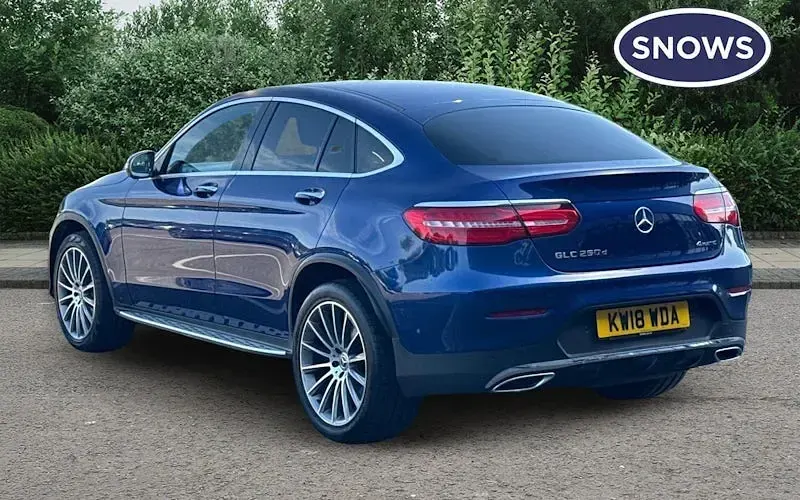 Used Mercedes GLC250 AMG line 204 HP (150 kW) 2018 Blue SUV