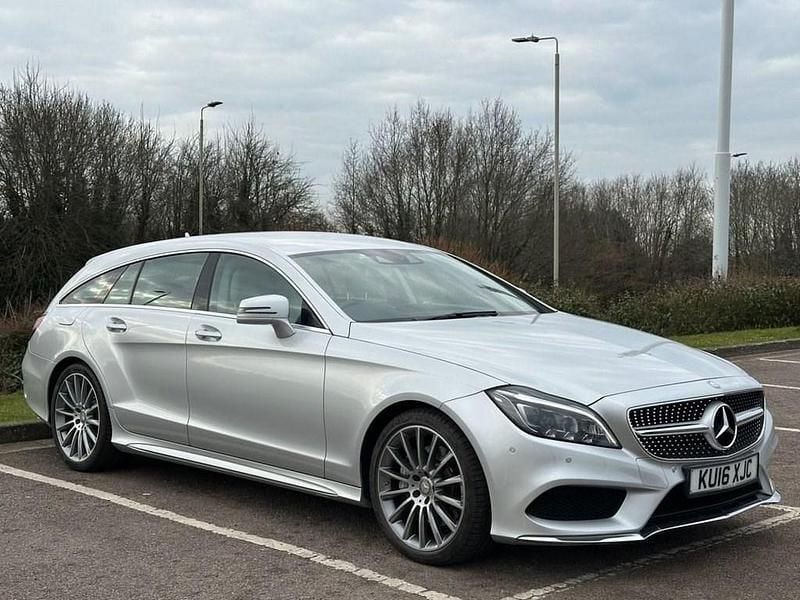 Silver Used 2016 Mercedes CLS350 Shooting Brake AMG line Estate | £18,990 - Image 1/4