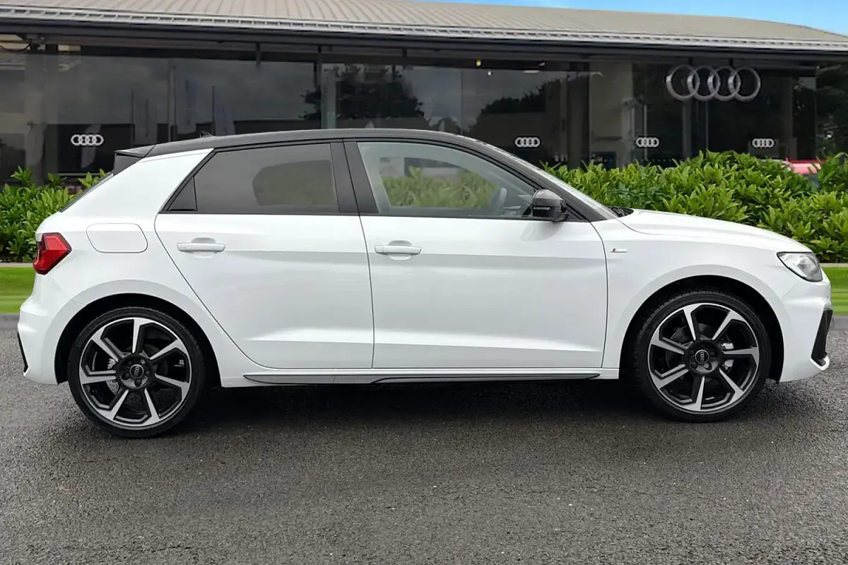 New Audi A1 Sportback Black Edition 2025 White Hatchback