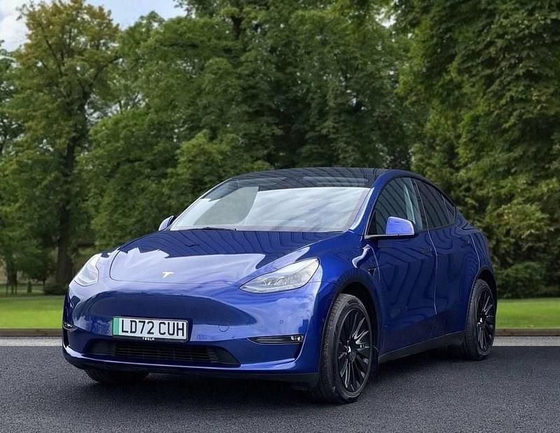 Used Tesla Model Y Long Range AWD 378 kW (514 HP) 2022 Blue SUV