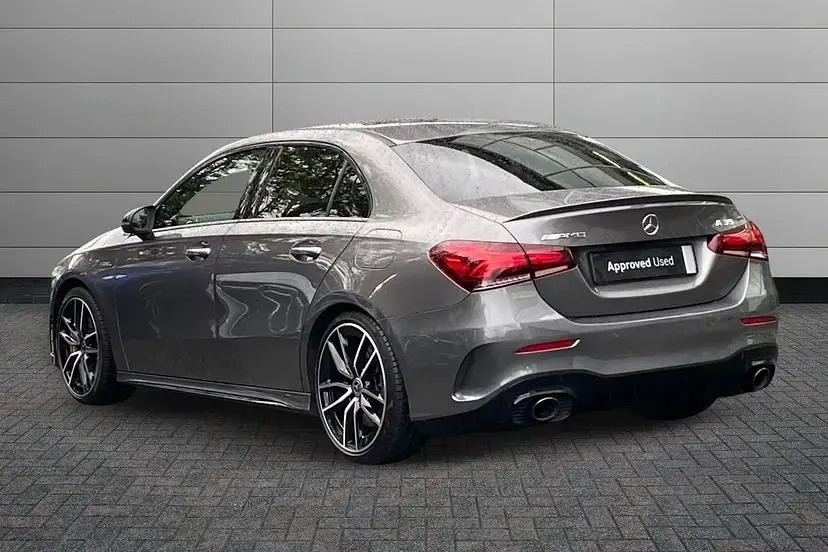 Used Mercedes A35 AMG Premium 306 HP (225 kW) 2021 Mountain grey Sedan