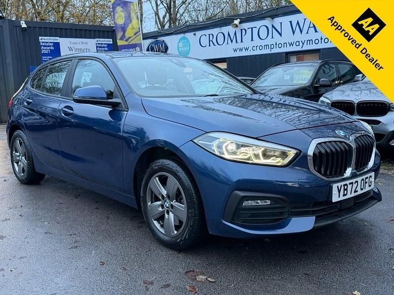 Used BMW 118 Advantage 136 HP (100 kW) 2022 Blue Hatchback