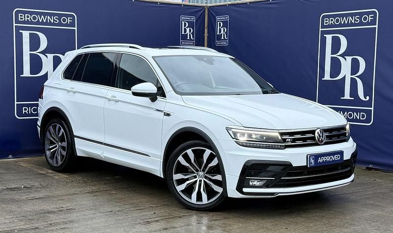 White Used 2018 VW Tiguan R-line SUV | £15,799 (Good price) - Image 1/3