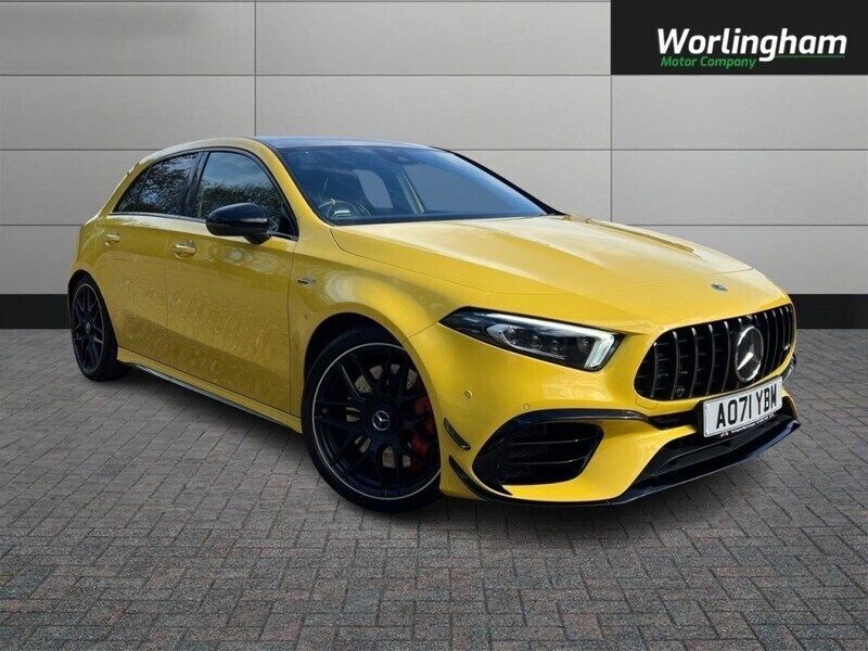 Yellow Used 2021 Mercedes A45 AMG Hatchback | £41,995 (A bit pricey) - Image 1/4