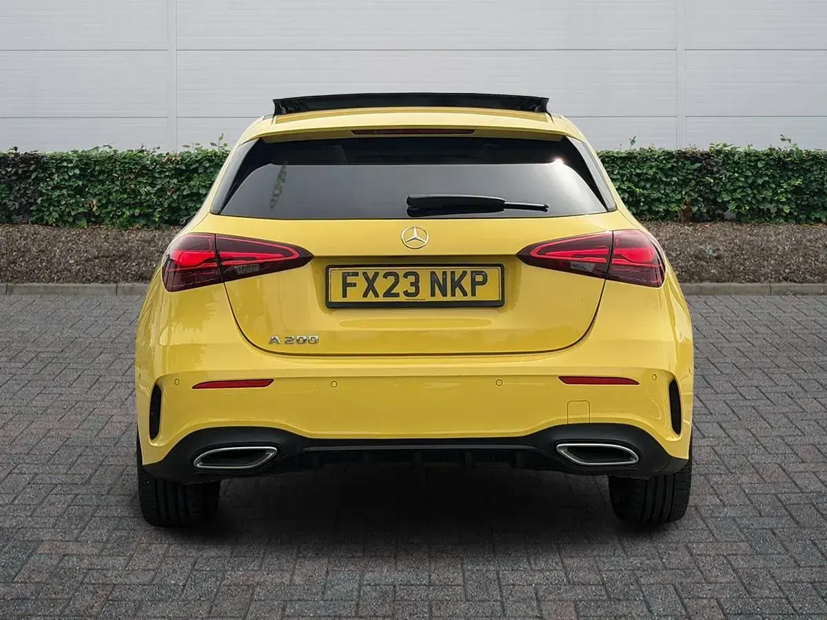 Used Mercedes A200 Exclusive 2023 Yellow Hatchback