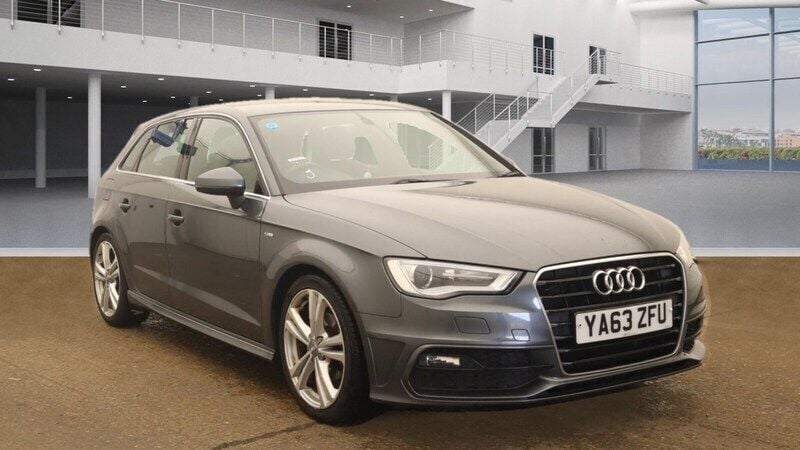 Grey Used 2014 Audi A3 Sportback S-Line Hatchback | £6,994 (Fair price) - Image 1/4