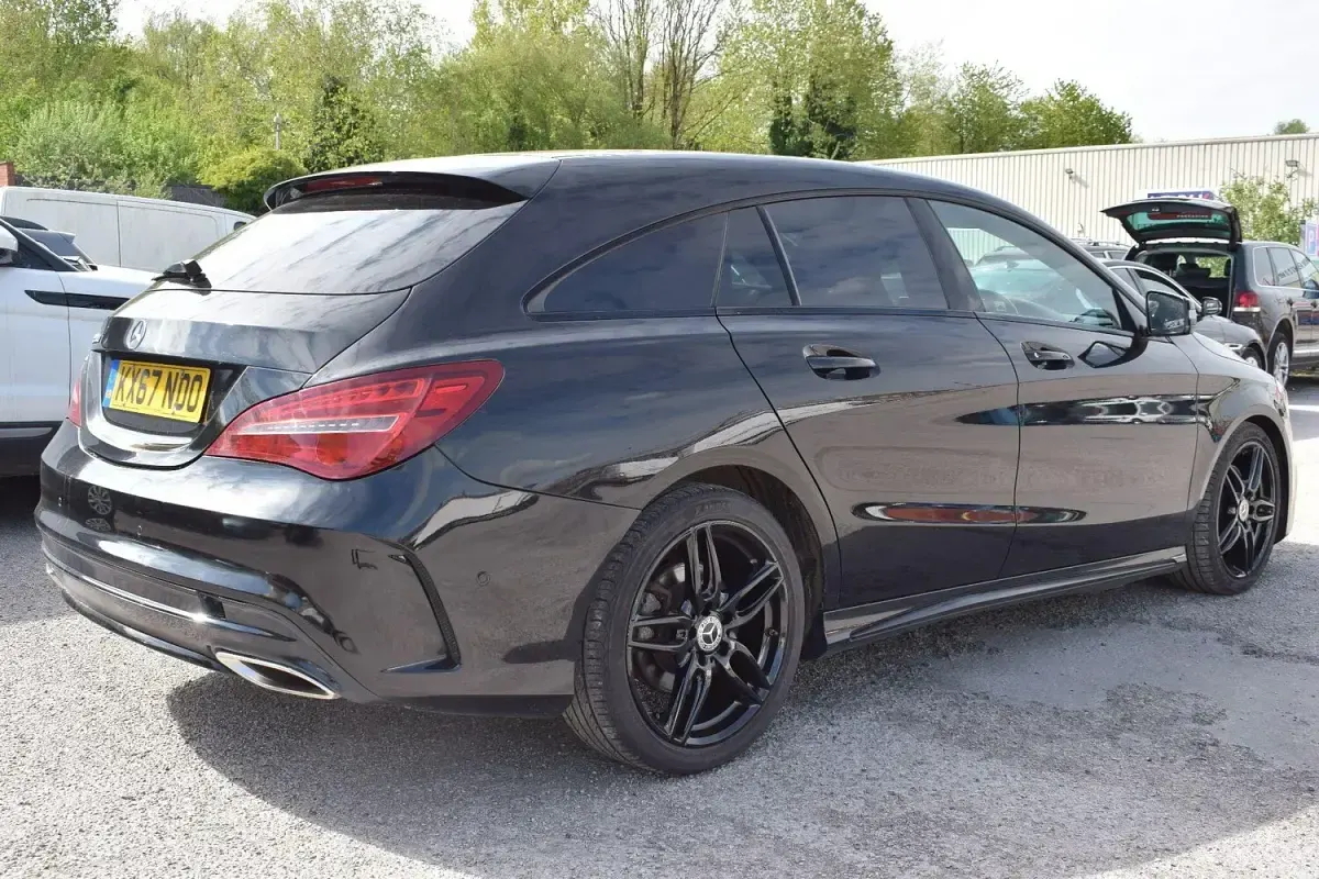 Used Mercedes CLA220 AMG line 177 HP (130 kW) 2017 Black Coupe