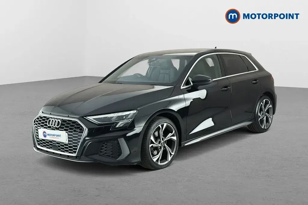 Used Audi A3 S-Line 110 HP (80 kW) 2023 Black Sedan