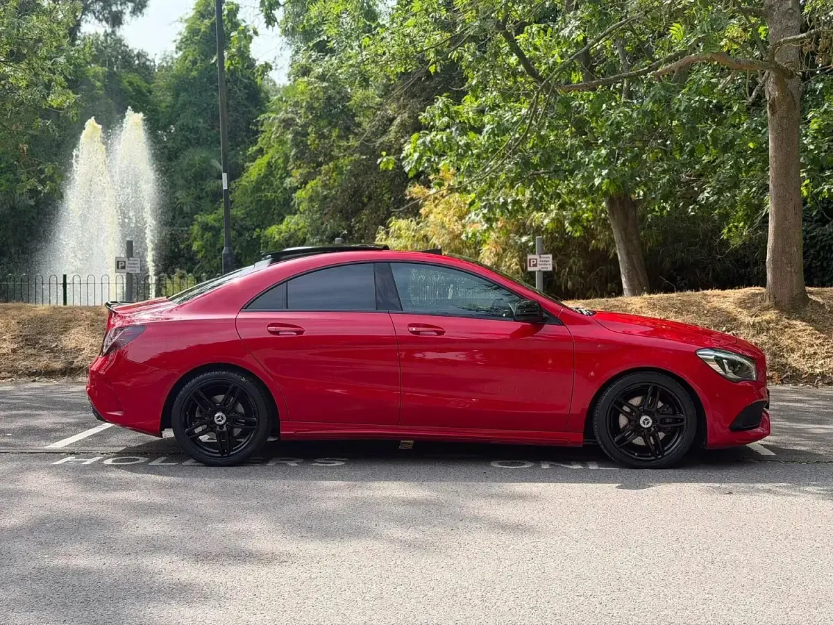 Used Mercedes CLA220 AMG line 2017 Red Coupe