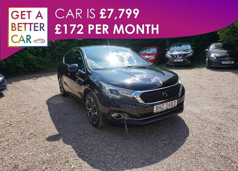 Black Used 2016 DS Automobiles DS4 Prestige Hatchback | £7,799 (Fair price) - Image 1/4