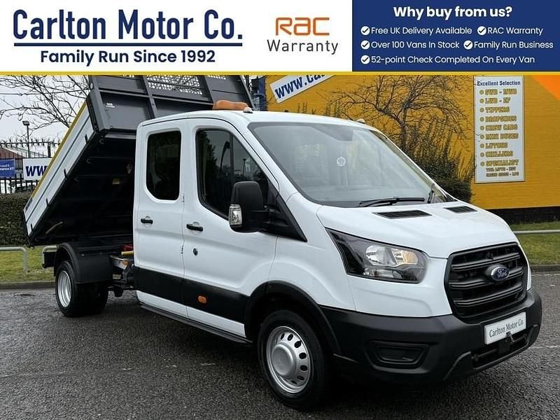 Used Ford Transit 130 HP (95 kW) 2020 White Cabriolet