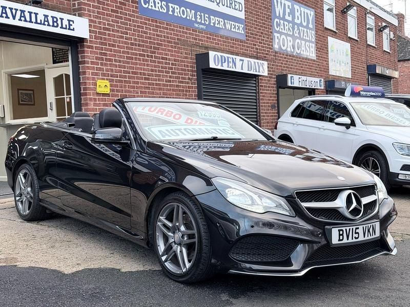 Black Used 2015 Mercedes E250 AMG line Cabriolet | £12,995 (Fair price) - Image 1/4