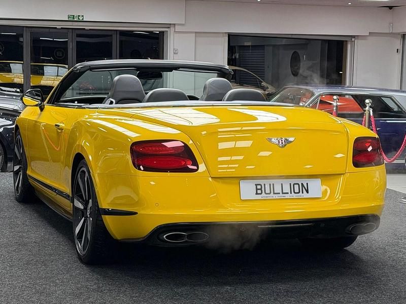 Used Bentley Continental GT Convertible 2014 Yellow Cabriolet