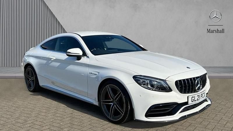 Used Mercedes C63S AMG Premium Plus 510 HP (375 kW) 2021 Polar white Coupe