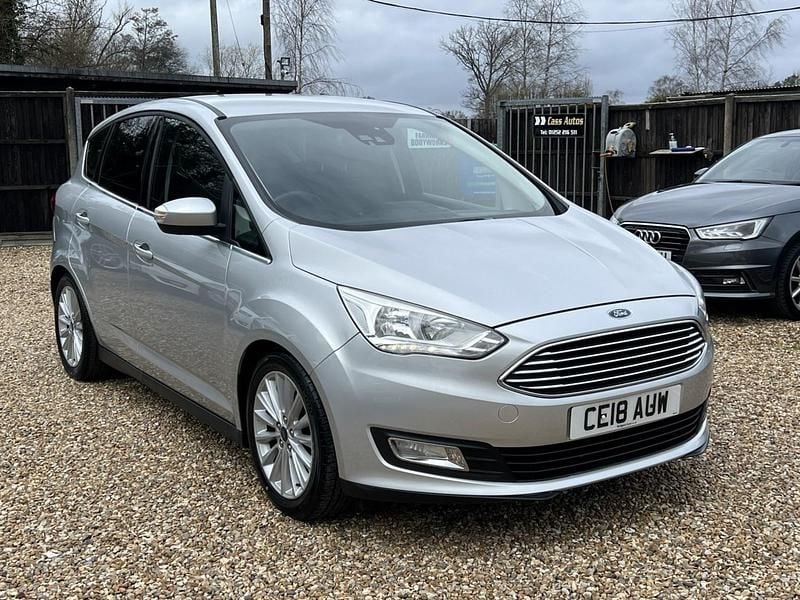 Begagnad Ford C-MAX Titanium 125 HK (91 kW) 2018 Silver Minibuss