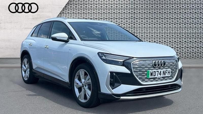 White Used 2024 Audi Q4 e-tron S-Line SUV | £31,039 (A bit pricey) - Image 1/4